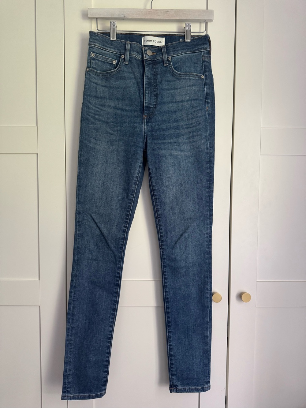 Aritzia Denim Forum The Lola High Rise Skinny Jeans Size 27 30L Blue